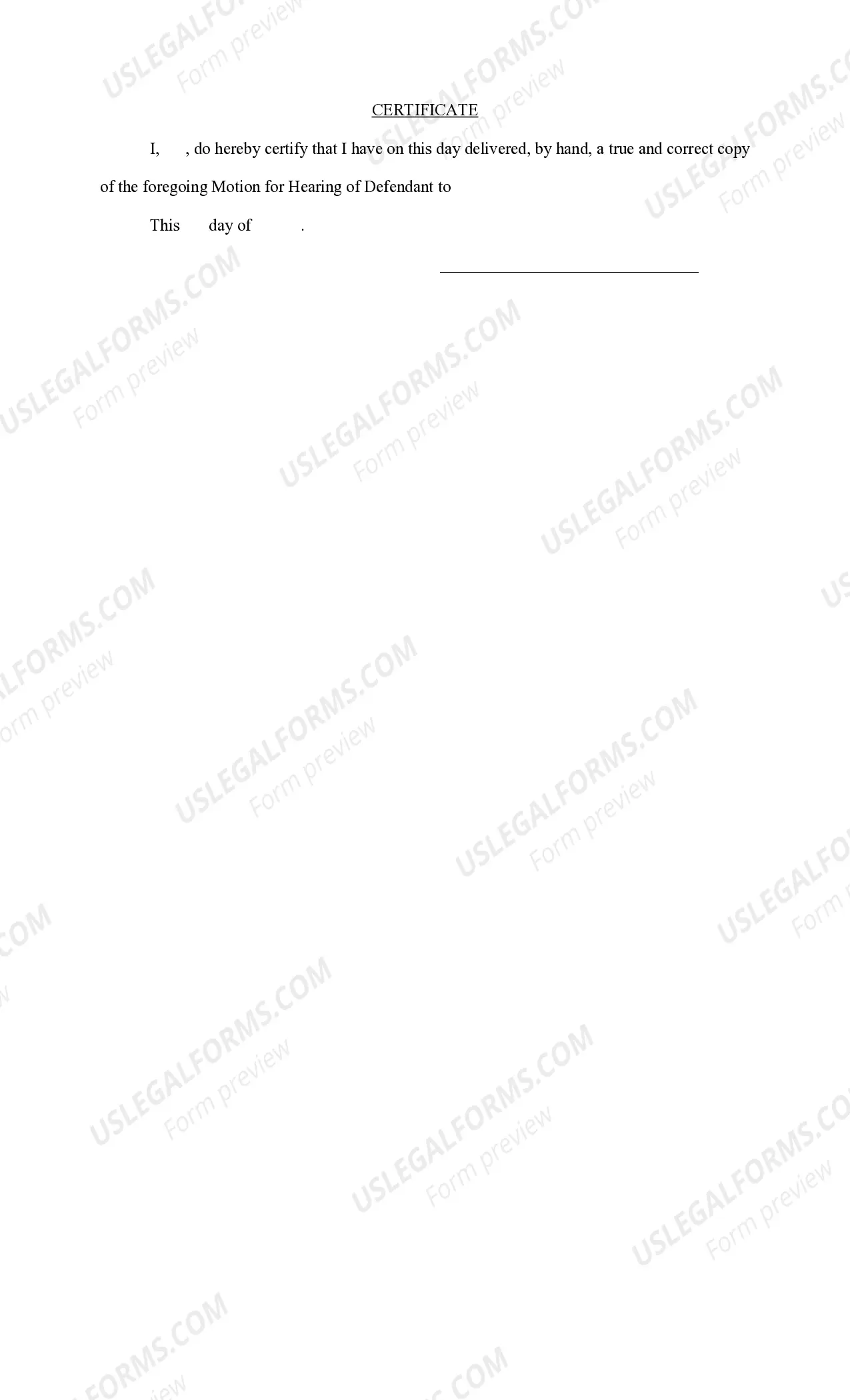 Preview Motion for Psychiatric Examination of Defendant