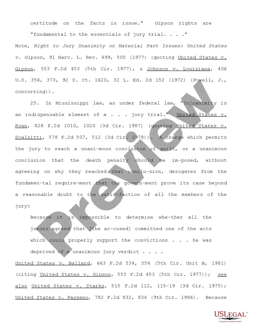 Preview Motion to Bar Use of Certain Aggravating Circumstances