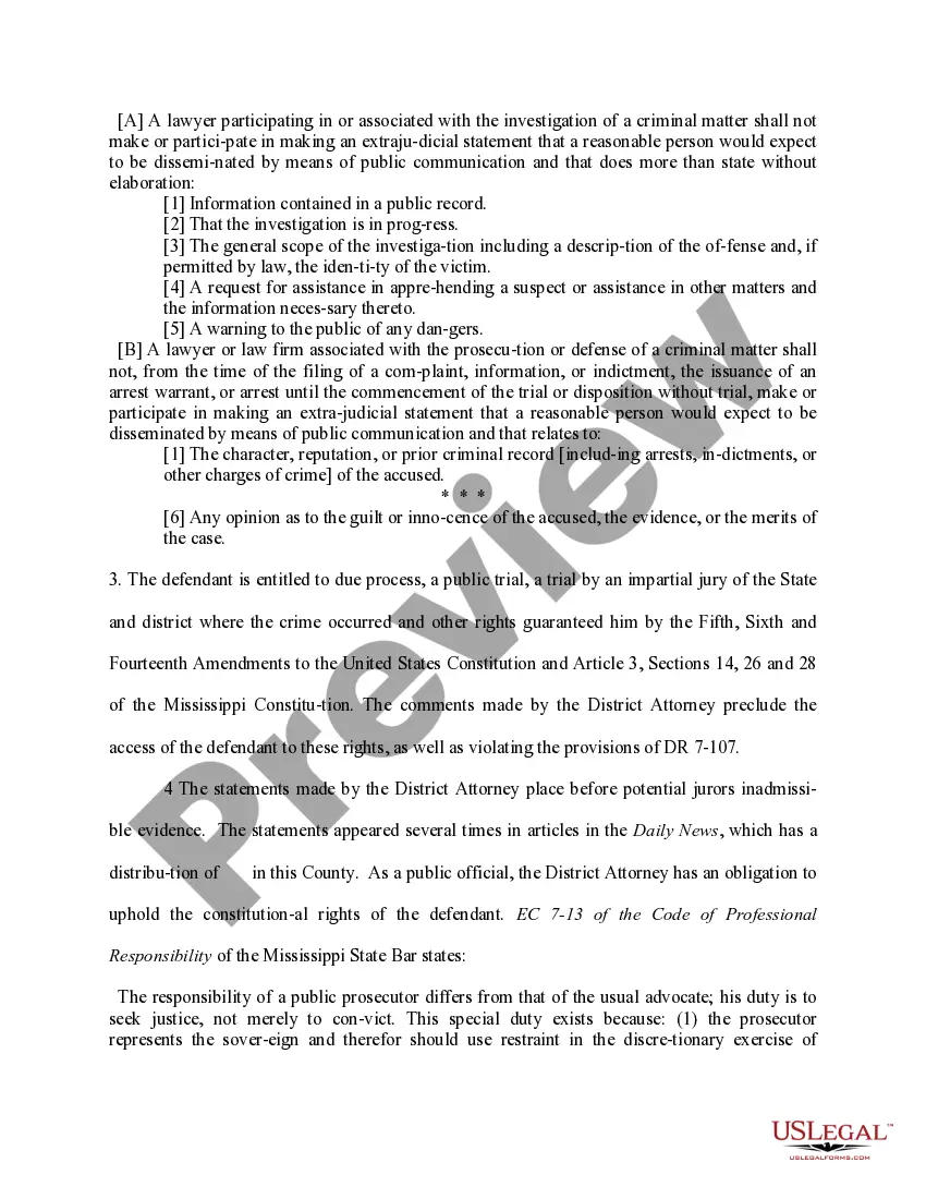 Get Motion to Remedy Prosecutorial Abuse Preview Motion to Remedy Prosecutorial Abuse