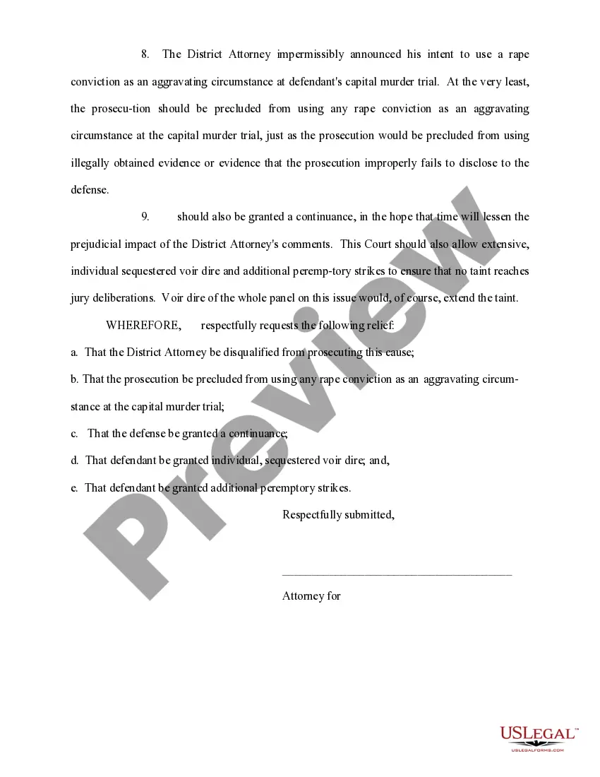 Get Motion to Remedy Prosecutorial Abuse Preview Motion to Remedy Prosecutorial Abuse