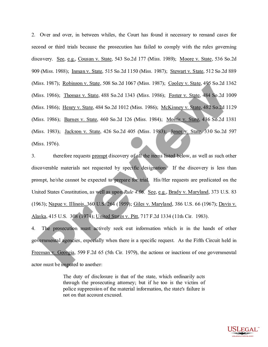 page 1 Motion for Discovery of Information Regarding State Experts preview