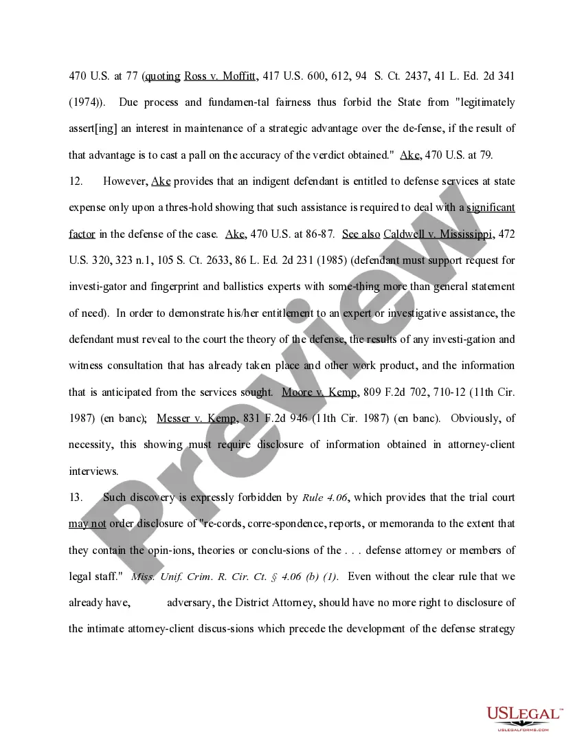 Preview Motion for Permission to Proceed Ex Parte on Applications for Funds