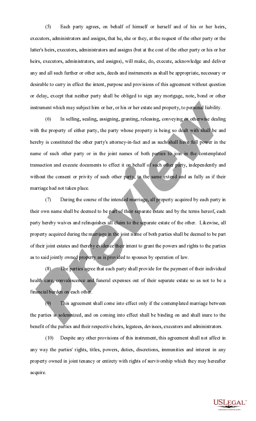 Get Antenuptial Agreement Preview Antenuptial Agreement