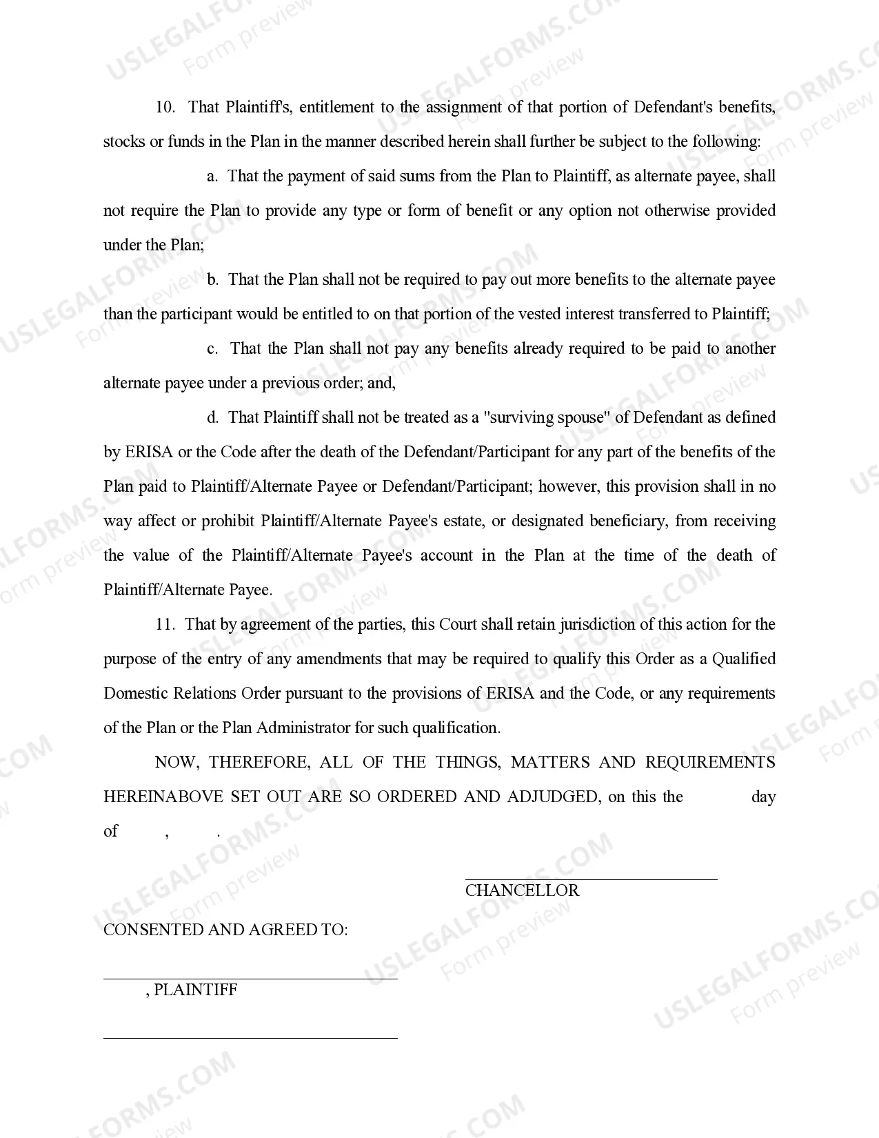 Preview Qualified Domestic Relations Order