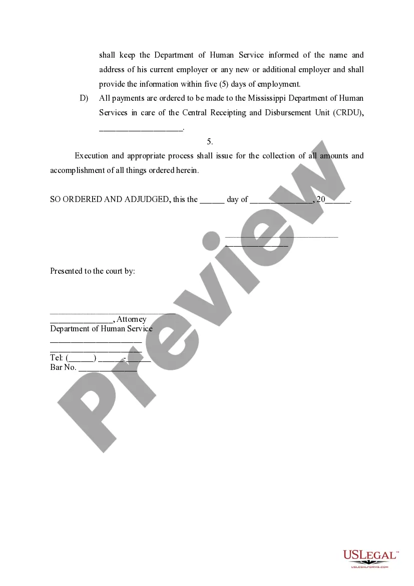 Preview Order Approving Registration of Foreign Support Order