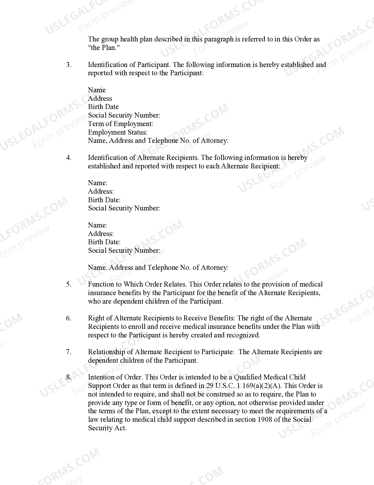 Mississippi Qualified Medical Child Support Order Mississippi Child