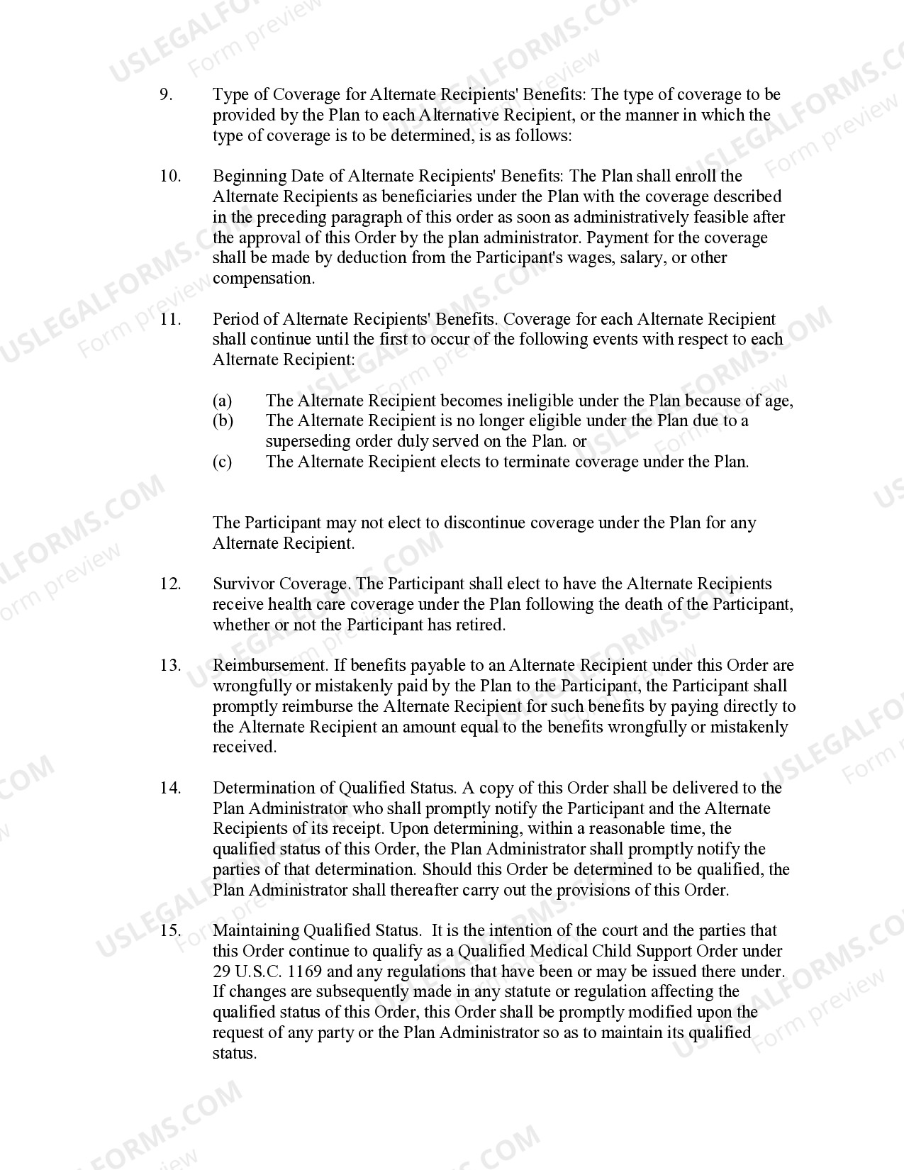 Mississippi Qualified Medical Child Support Order Mississippi Child