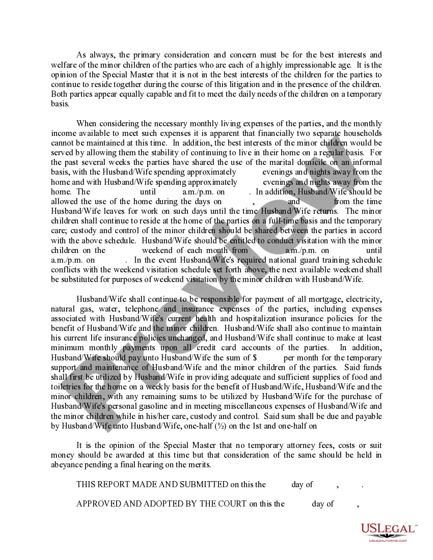 Preview Second Report of Special Master