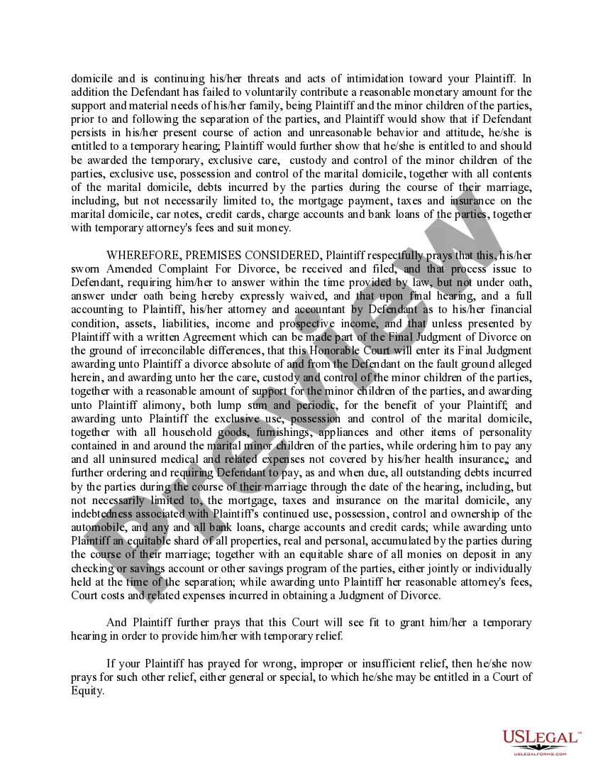 Preview Reply to Motion to Cite Plaintiff for Contempt and Counterclaim