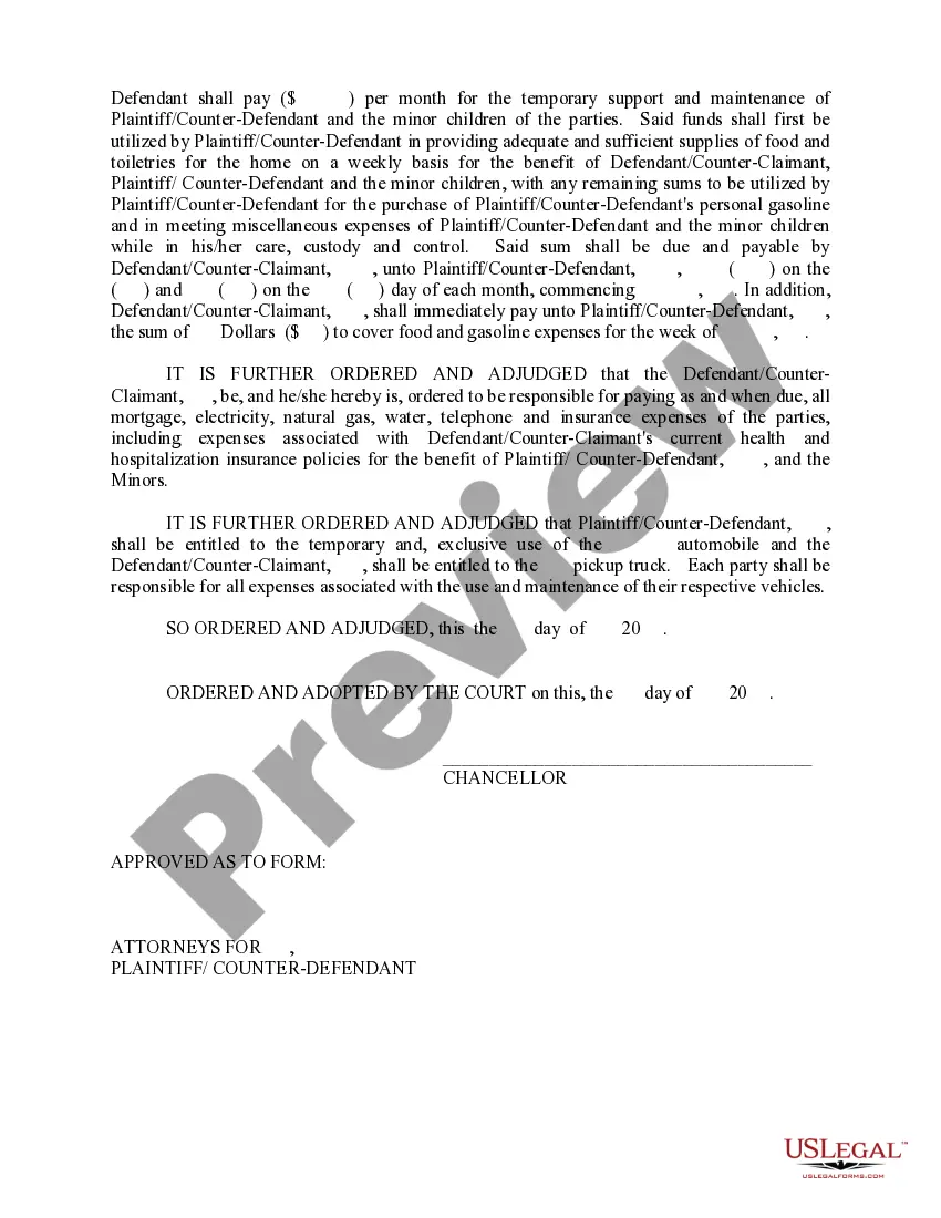 Preview Temporary Order