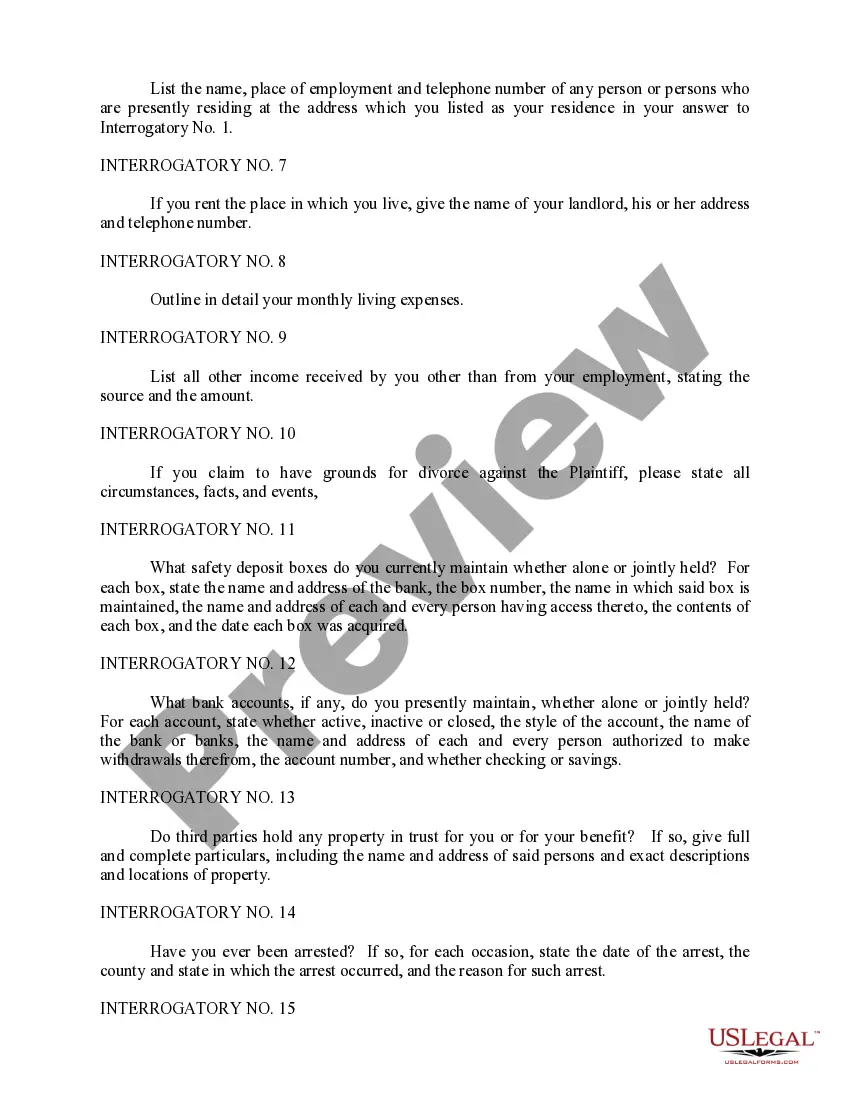 Preview Plaintiff's First Set of Interrogatories to Defendant