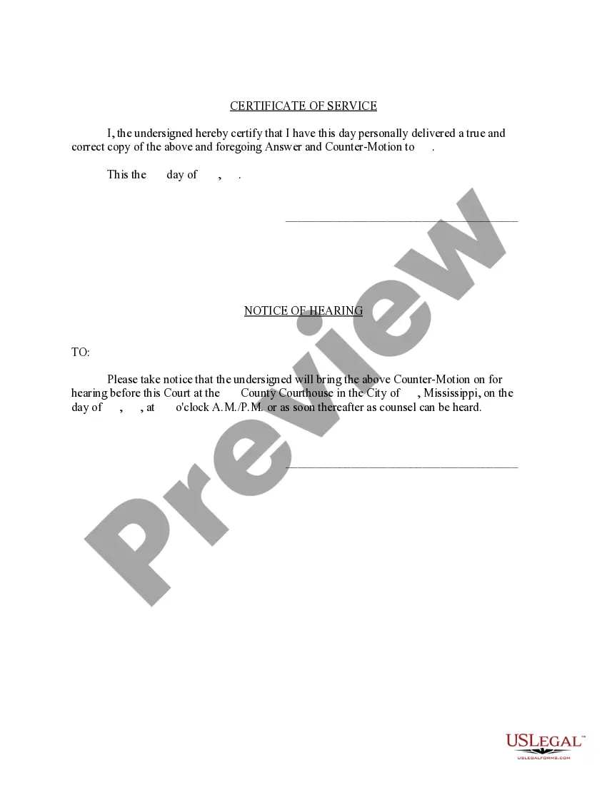 Preview Answer to the Complaint - Motion to Modify Child Custody, Child Support, Alimony and Related Relief