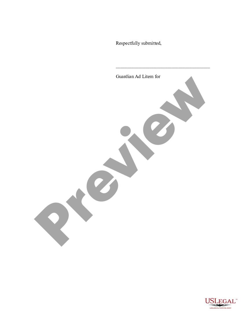 page 2 Preliminary Report of Guardian Ad Litem preview