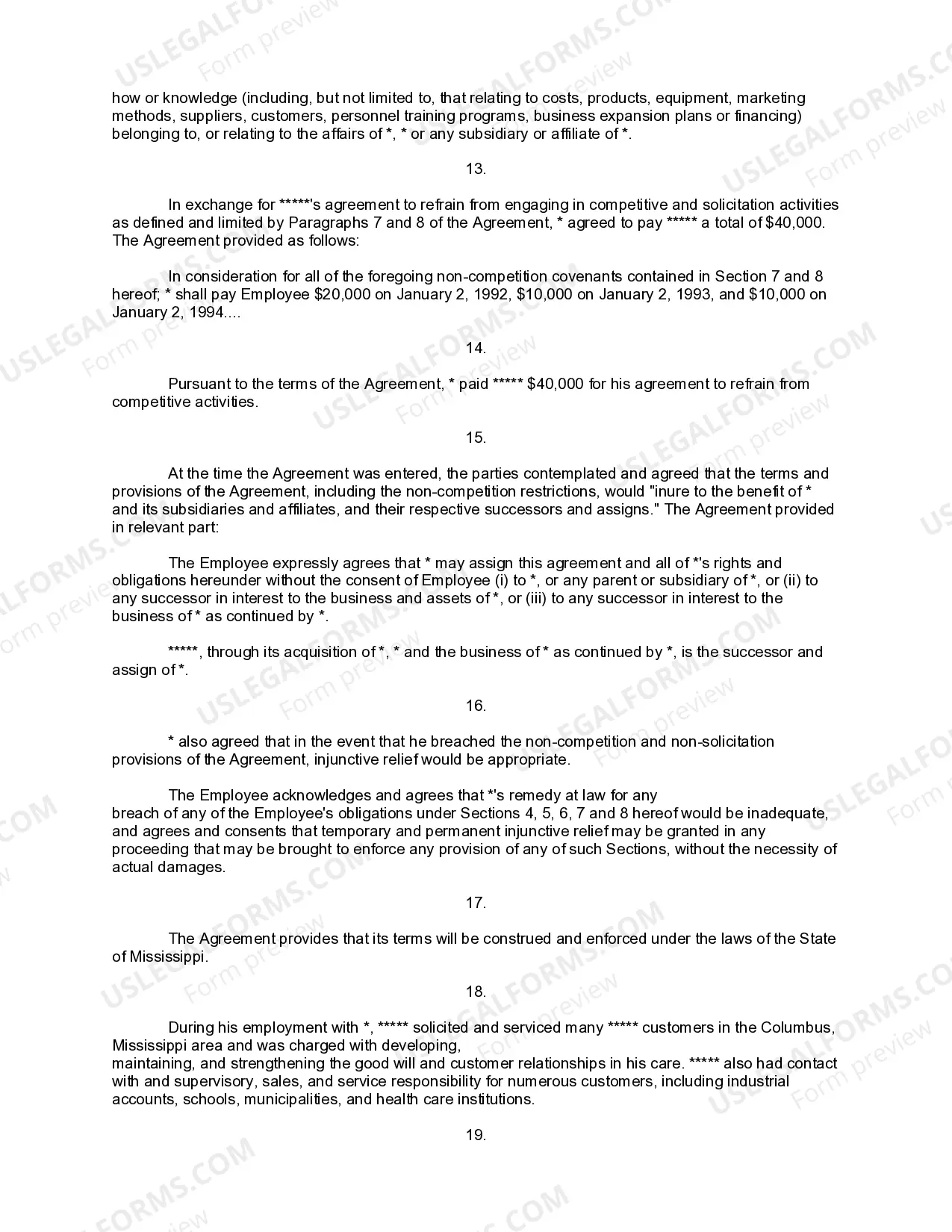 Preview Complaint for Injunctive Relief and Damages