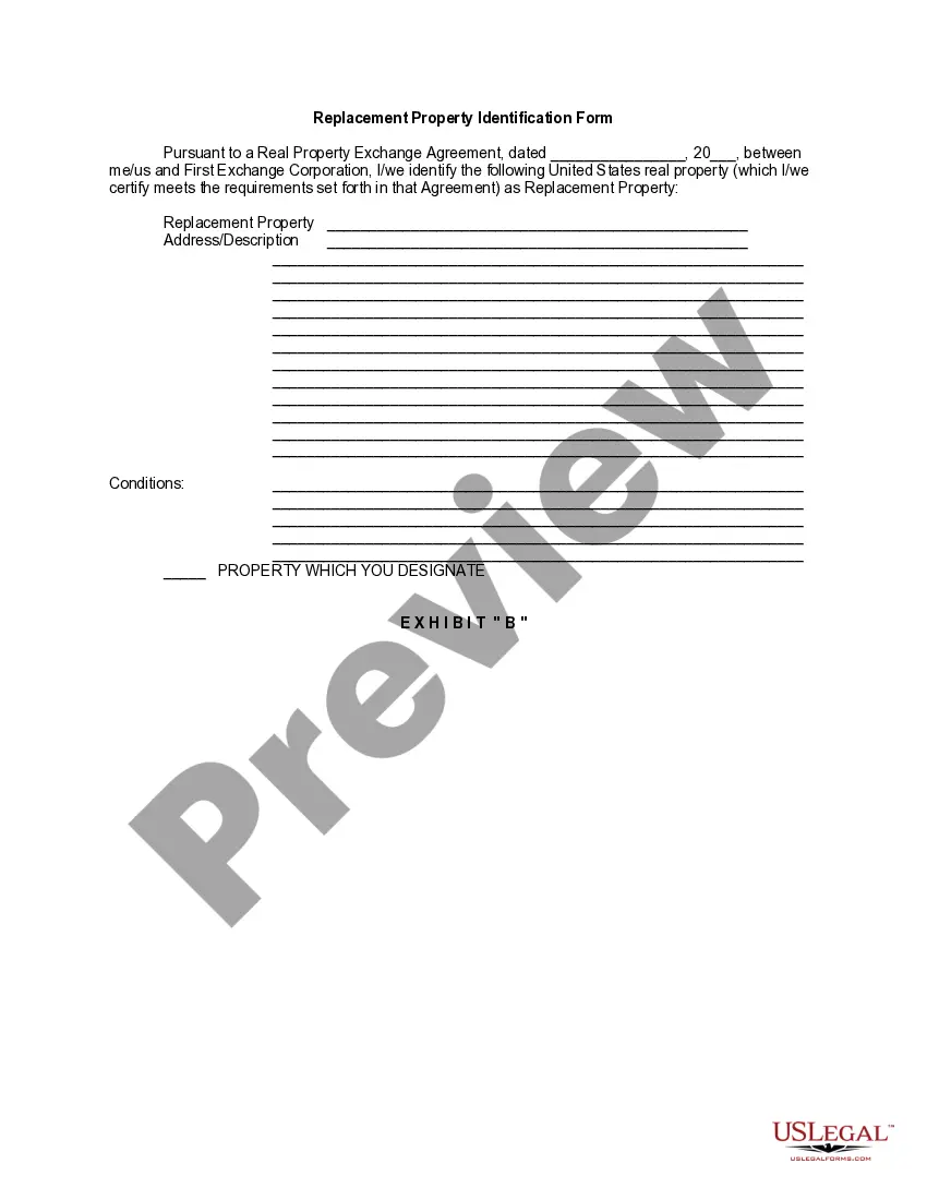 Preview Sample Real Property Exchange Agreement