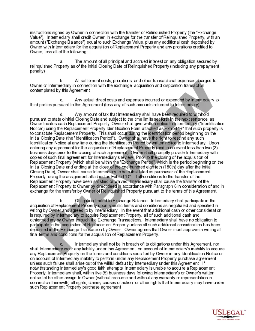 Preview Sample Real Property Exchange Agreement