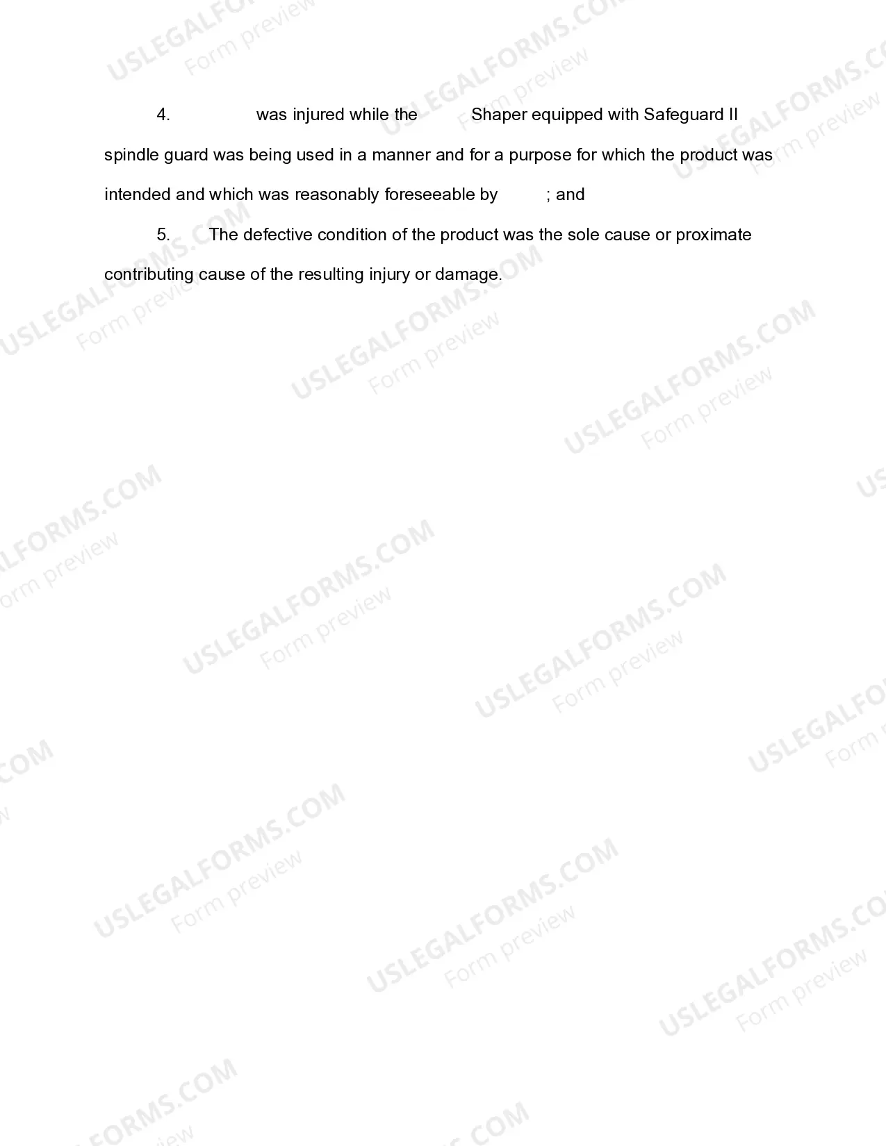 Preview Jury Instruction - Defective Product Instruction Against Seller