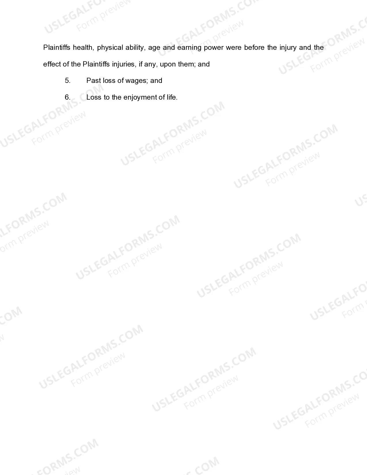 Preview Jury Instruction - Actual Damages - Personal Injury
