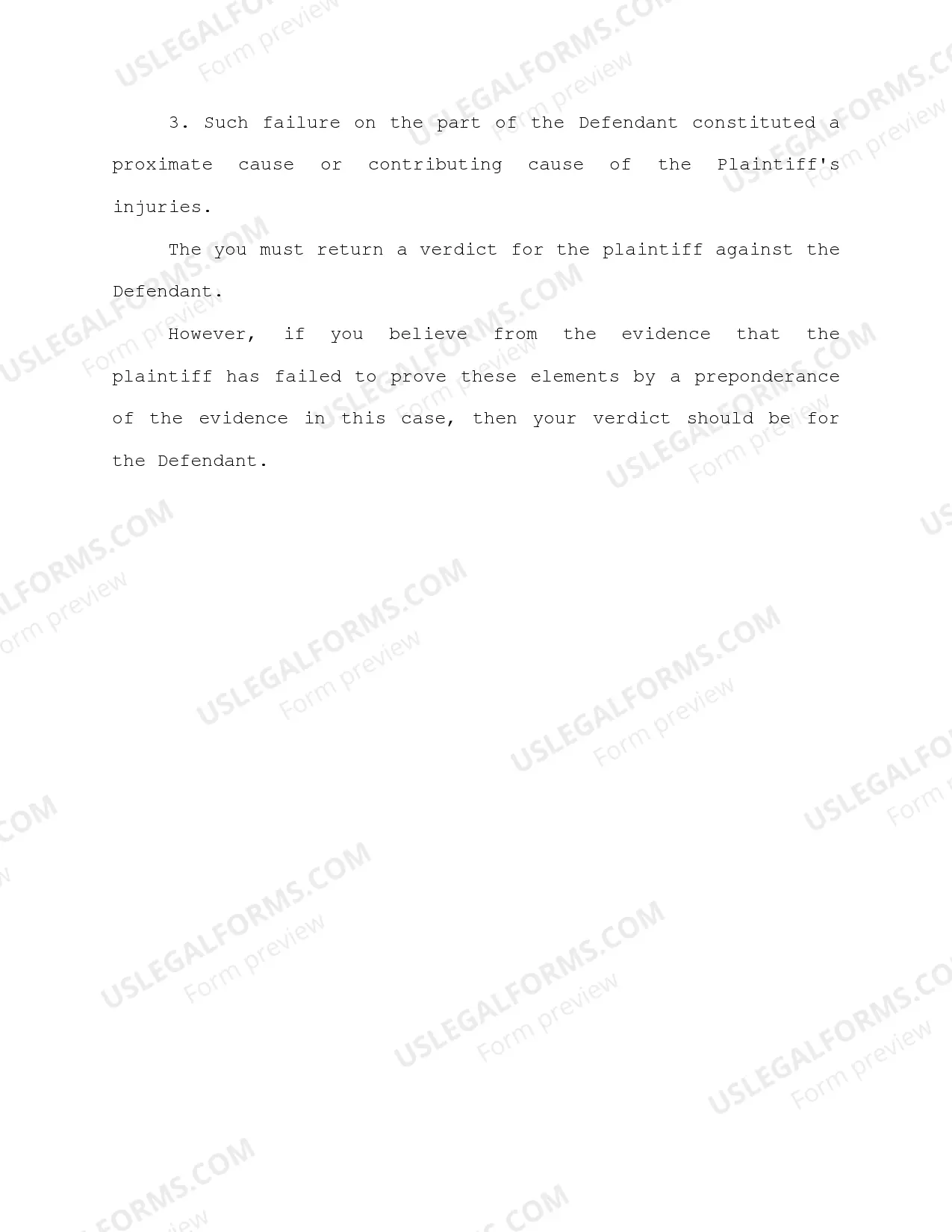 Preview Jury Instruction - Elements - Dental Malpractice