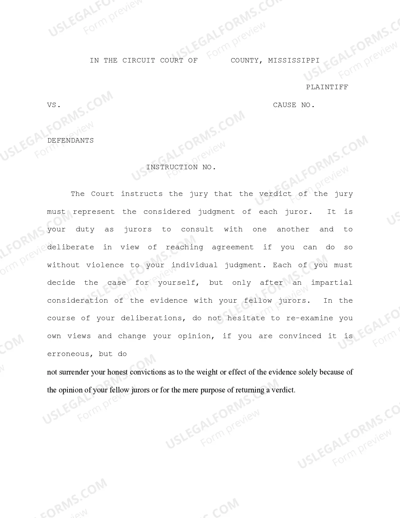 Preview Jury Instruction - Proposed Jury Instruction for Plaintiff