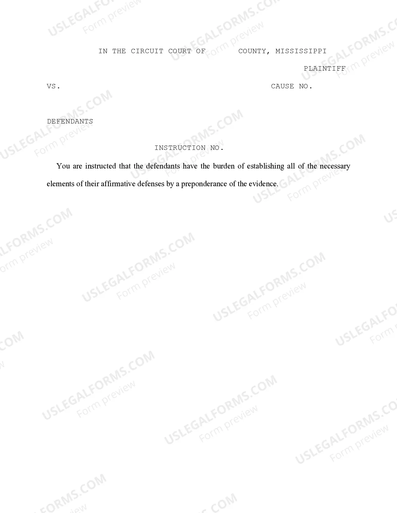 Preview Jury Instruction - Proposed Jury Instruction for Plaintiff