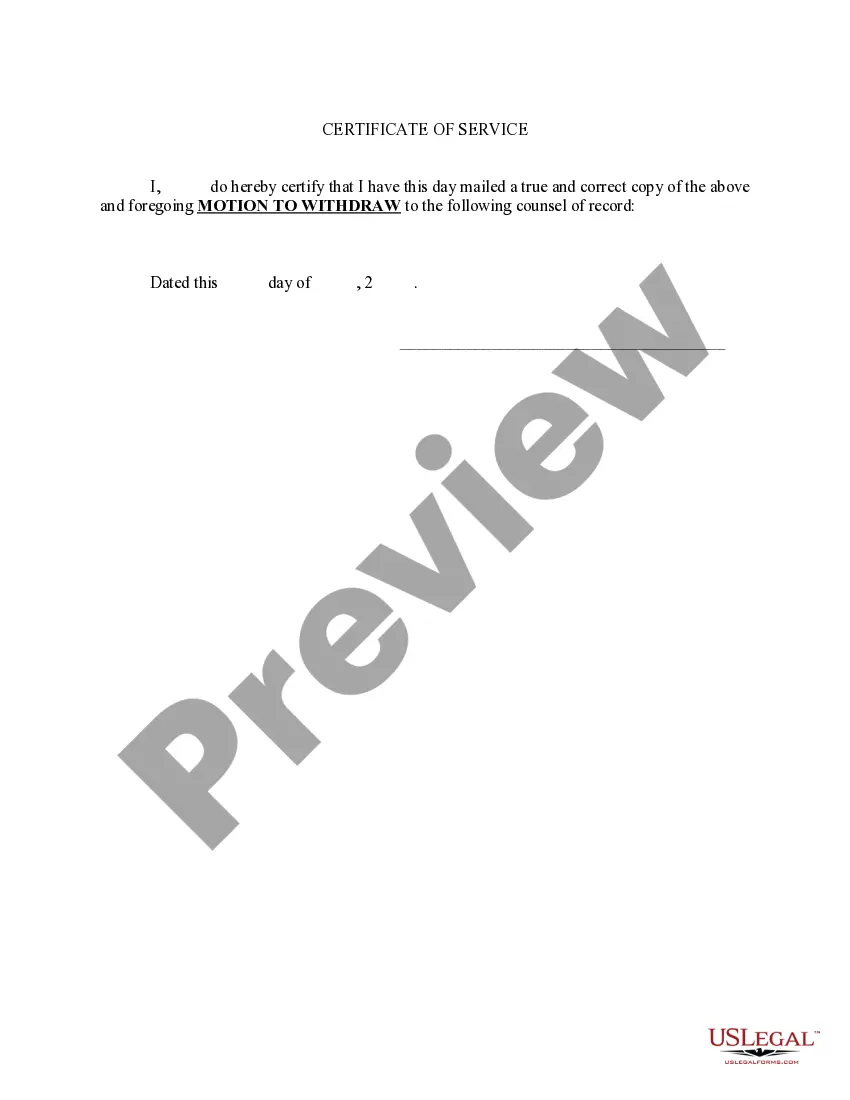 Get Motion to Withdraw Preview Motion to Withdraw