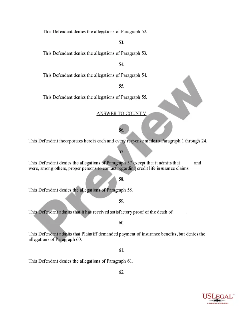 Preview Motion, Answer and Defenses