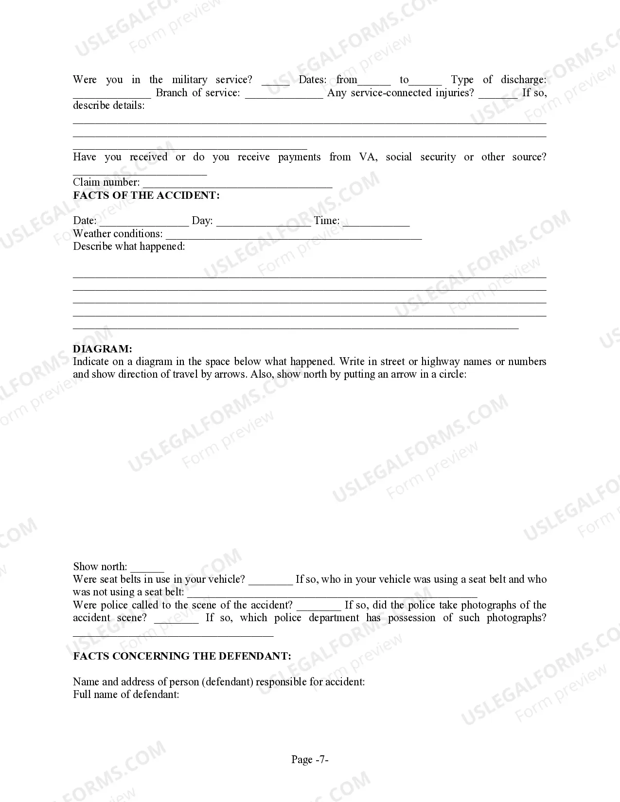 Preview Personal Injury Client Intake Sheet