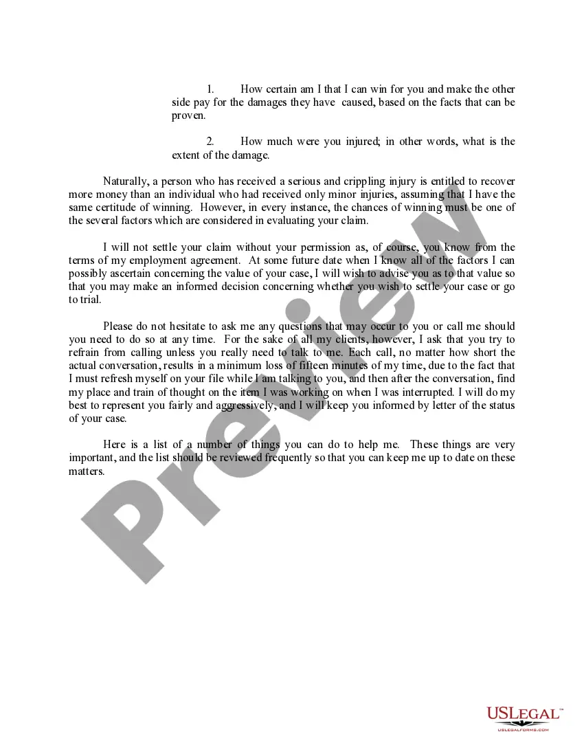 Preview Instructions to Clients with Checklist - Long