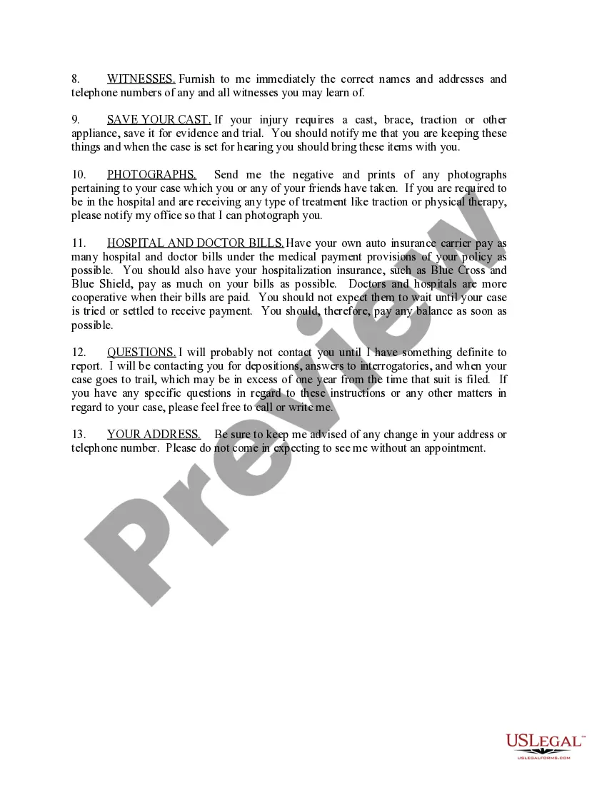 Preview Instructions to Clients - Short