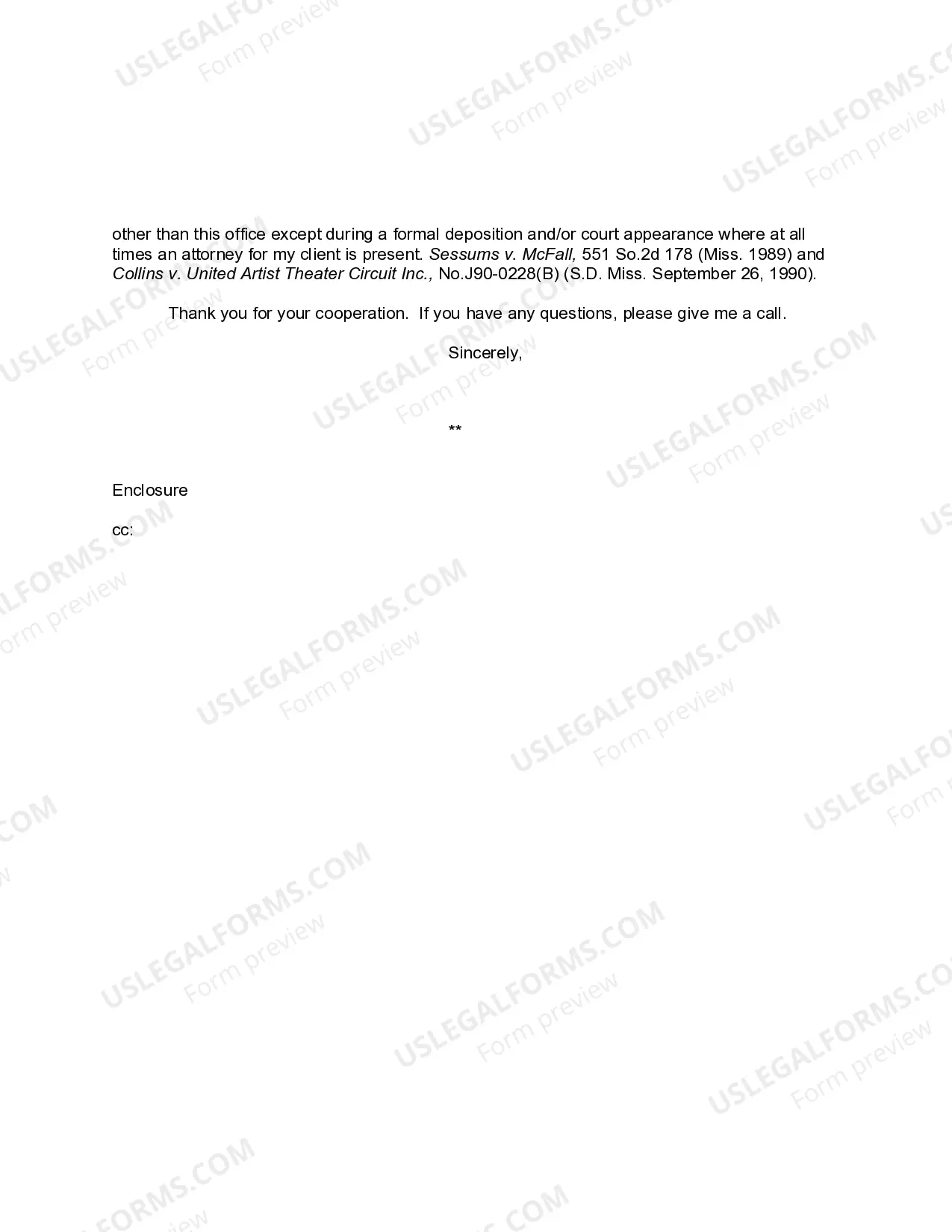 Preview Letter to Doctor