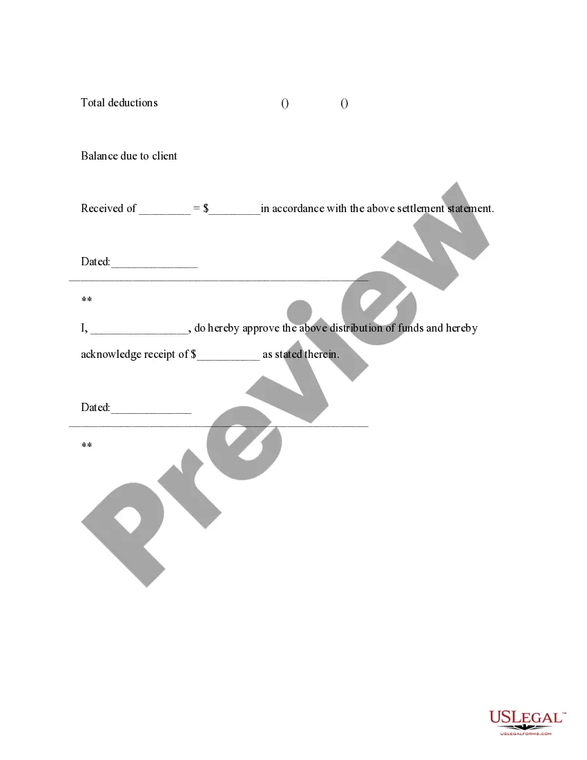 Get Settlement Statement and Receipt Preview Settlement Statement and Receipt