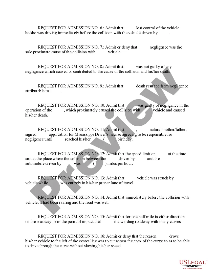 Preview Request for Admissions