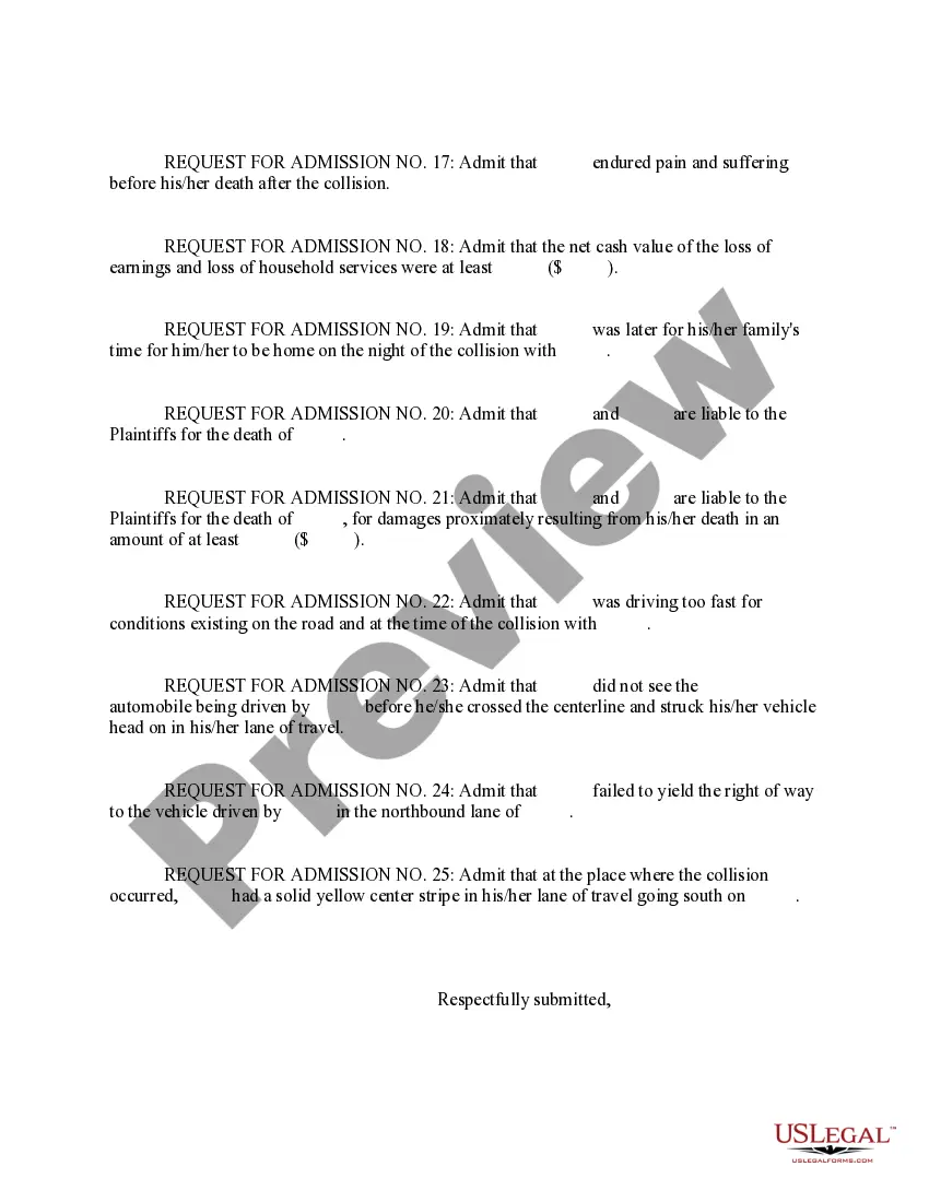 Preview Request for Admissions