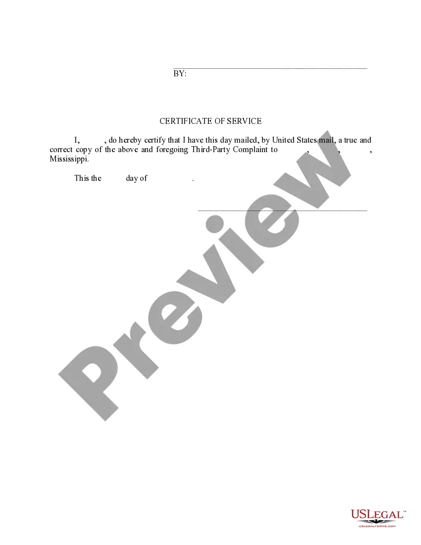 Preview Third Party Complaint