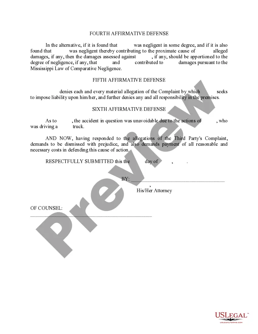 Preview Third Party Answer