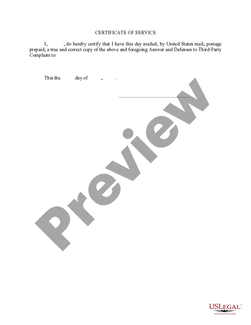 Preview Third Party Answer