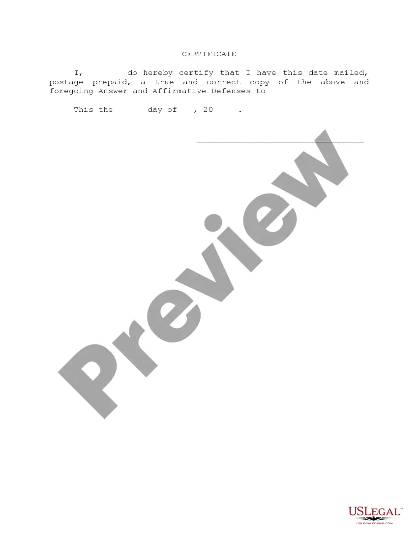 Get Answer and Defenses Preview Answer and Defenses