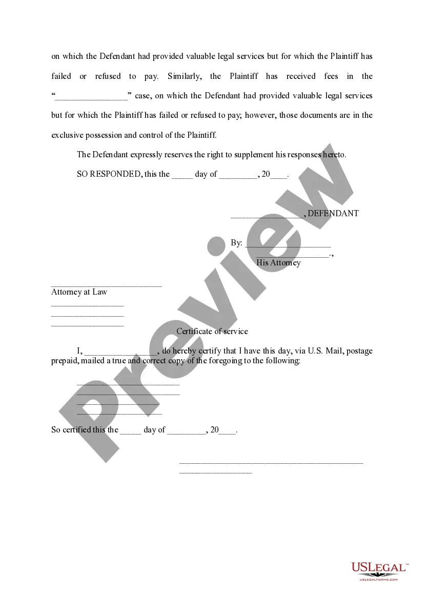 Preview Responses - Objections to Requests for Productions of Documents