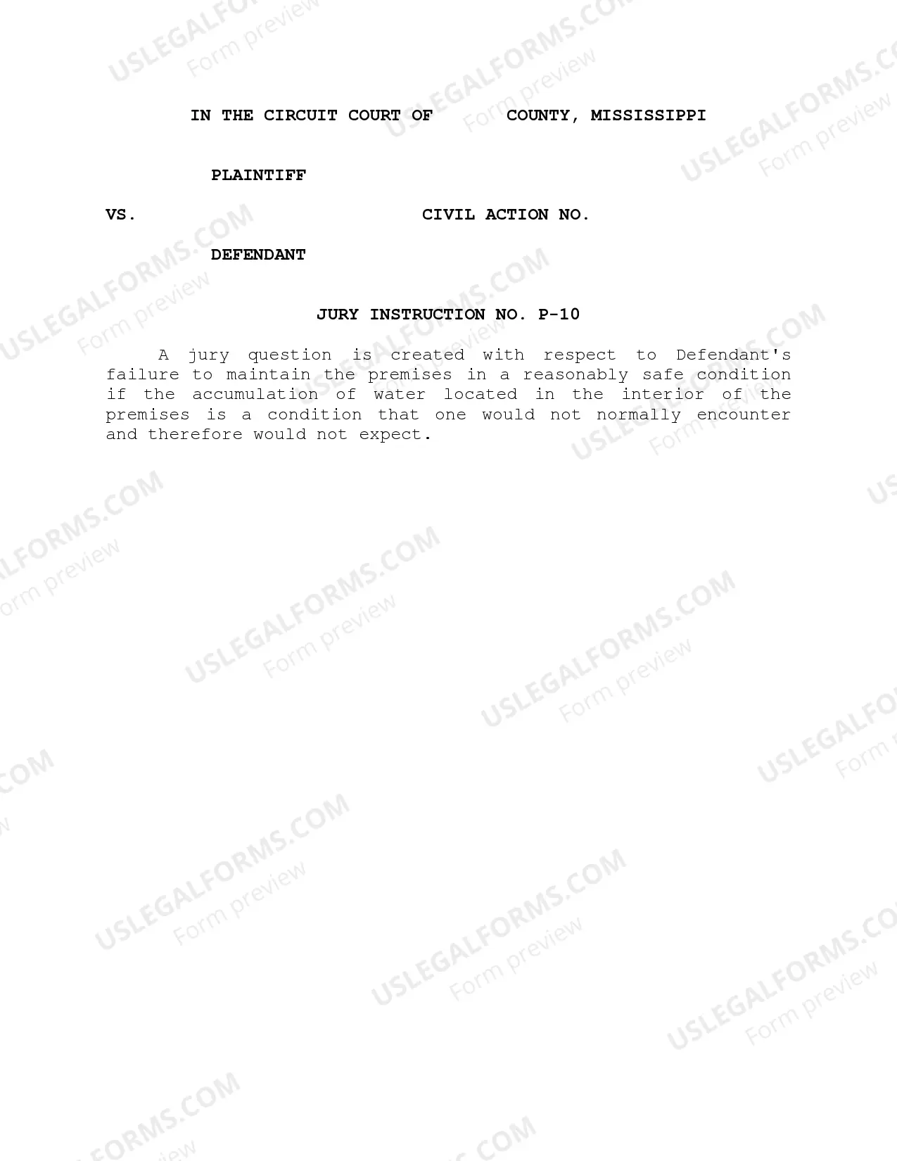 Preview Jury Instructions