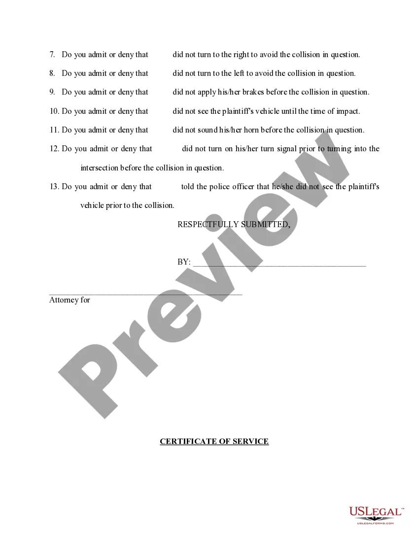 Preview Plaintiff's Requests for Admissions Propounded to Defendants