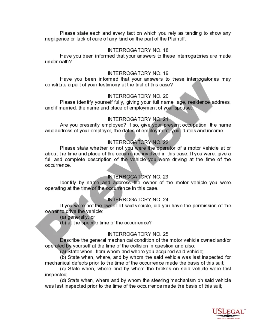 Preview Interrogatories