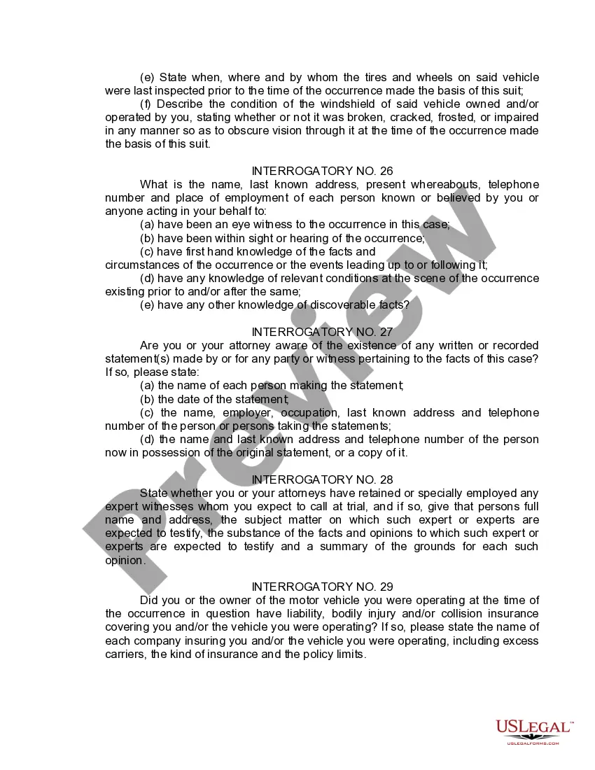 Preview Interrogatories