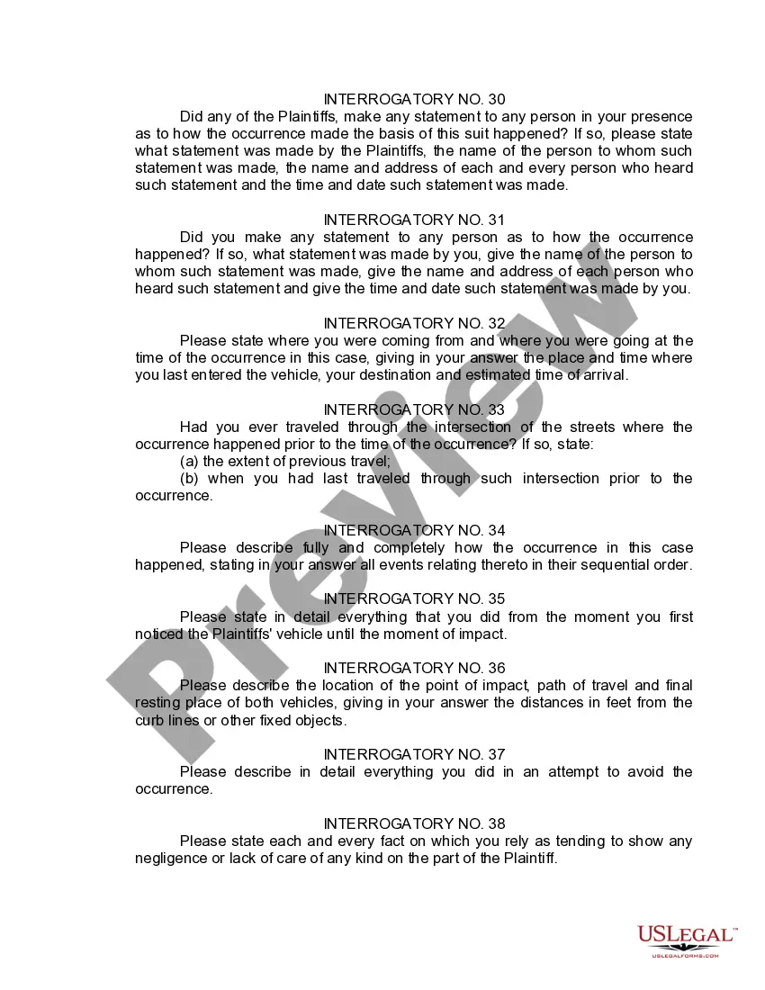 Preview Interrogatories