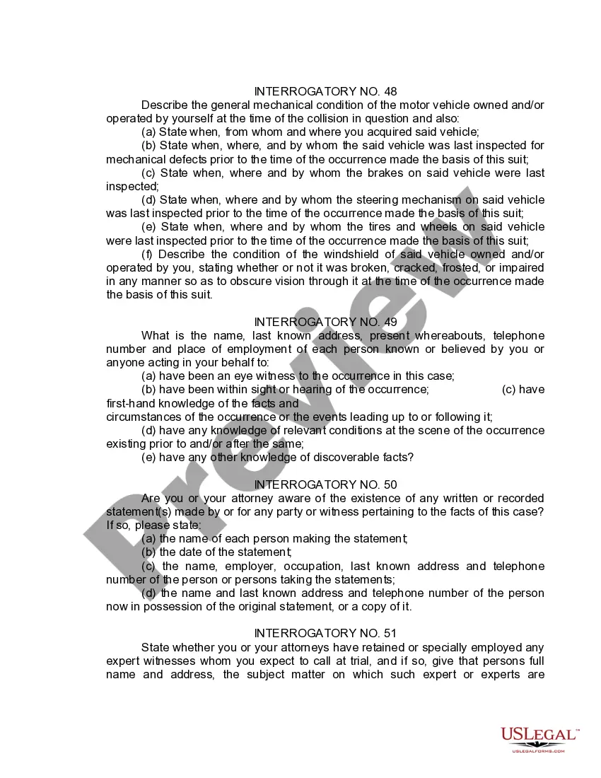 Preview Interrogatories