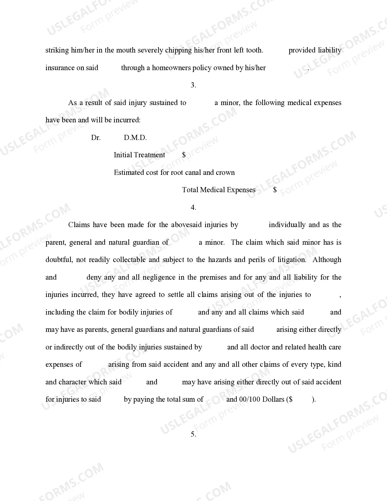 Preview Petition for Authority to Settle Doubtful Claim, With Joinder - School Bus Injury