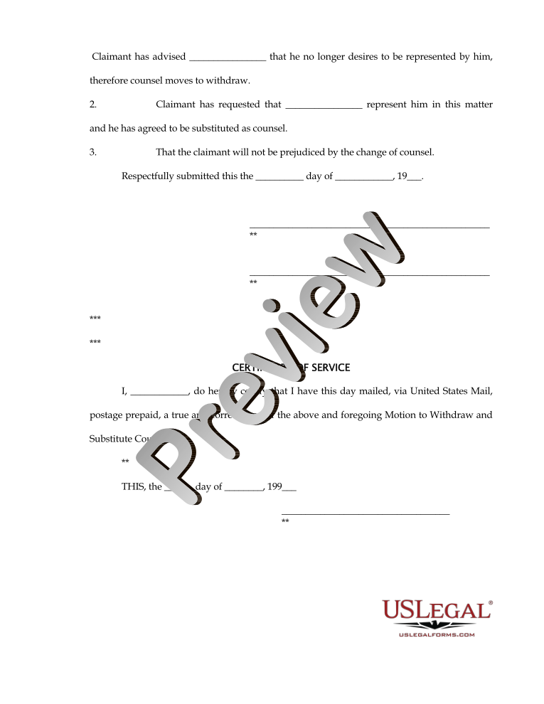 Motion To Withdraw As Counsel Sample 3416