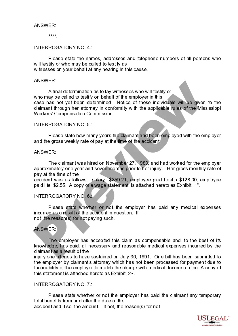 Get Claimant's First Supplemental Answers to First Set of Interrogatories and Requests for Production of Documents Preview Claimant's First Supplemental Answers to First Set of Interrogatories and Requests for Production of Documents