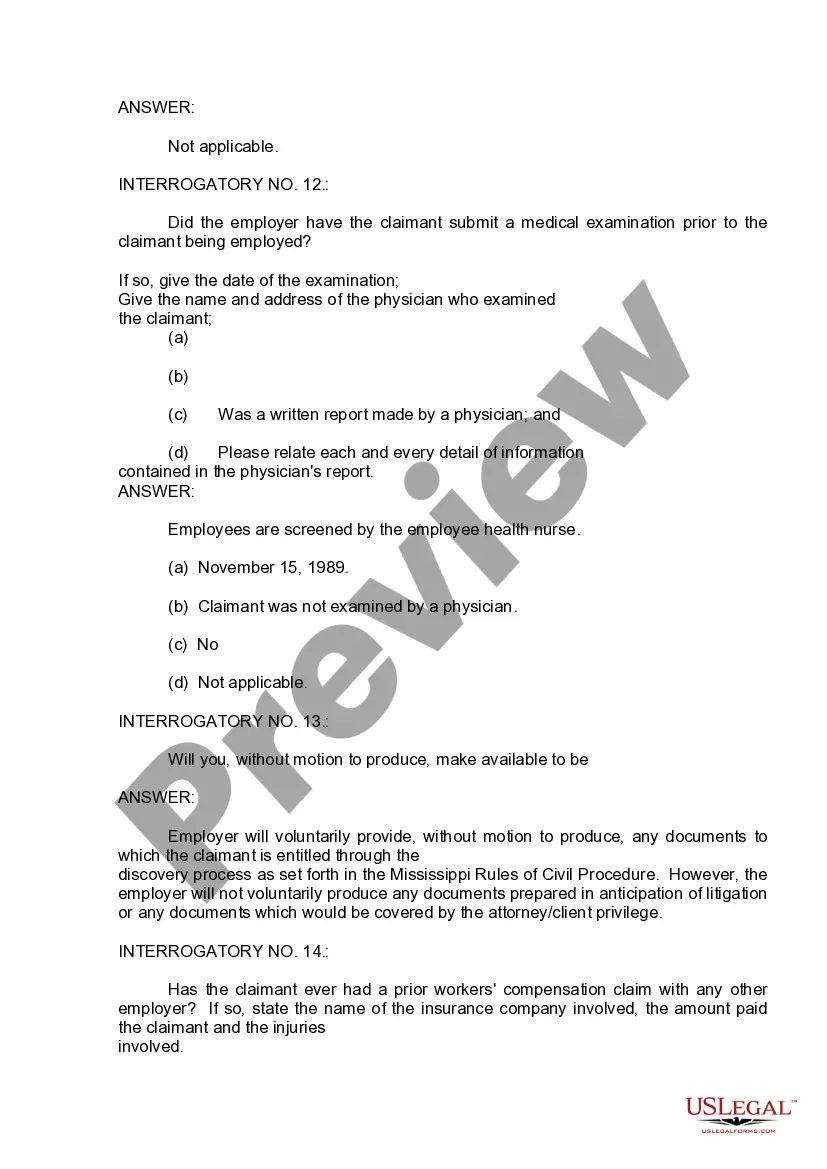 Get Claimant's First Supplemental Answers to First Set of Interrogatories and Requests for Production of Documents Preview Claimant's First Supplemental Answers to First Set of Interrogatories and Requests for Production of Documents