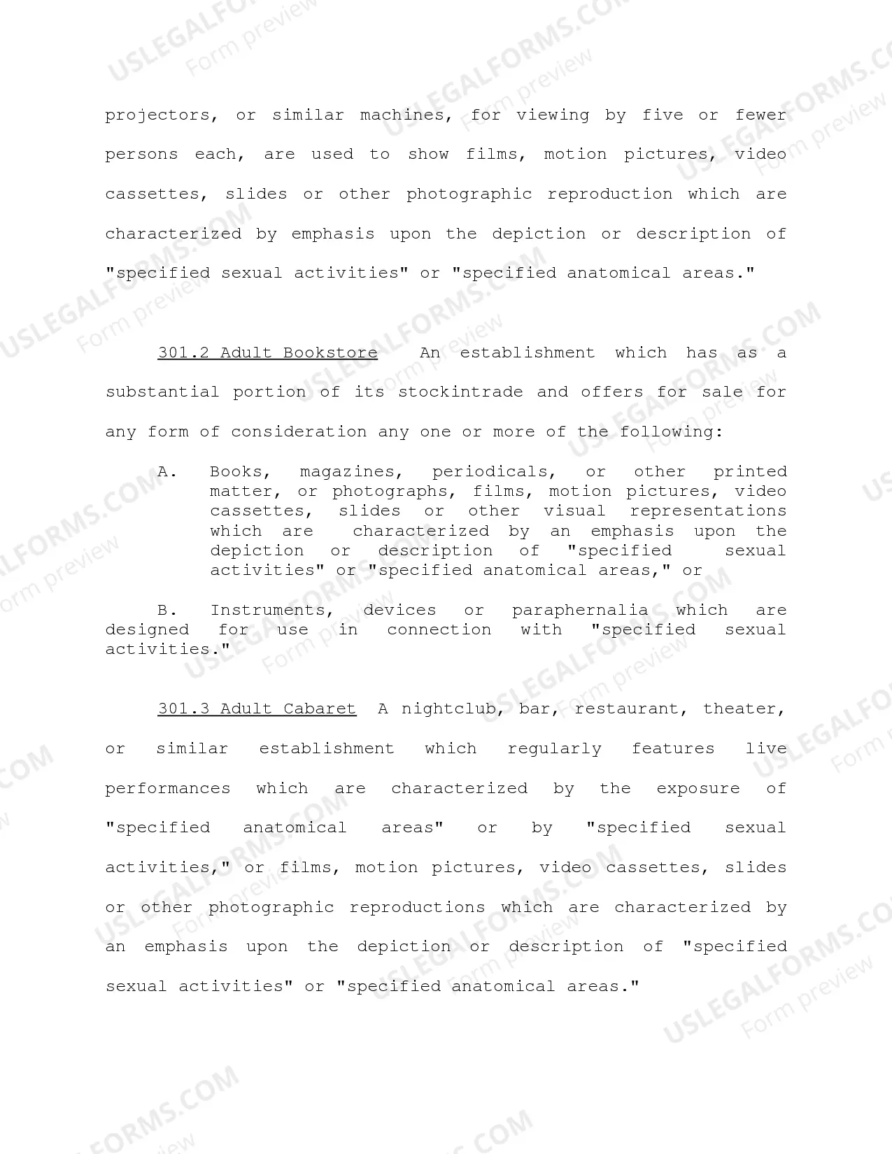 Preview Amendment of Zoning Ordinance - Adult Entertainment Regulation